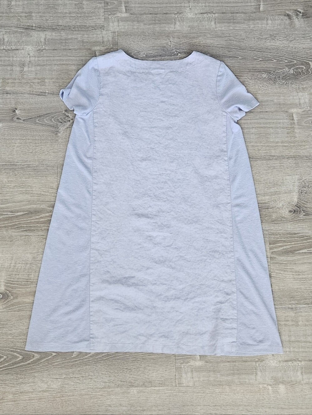 Pure J Jill Mixed Media Linen Tencel Shift Dress Lavender Lagenlook Resort Sz M - Picture 11 of 11